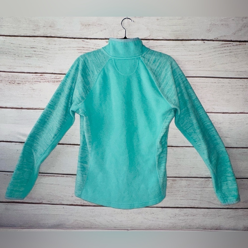Tek Gear Women’s Full-Zip Fleece Jacket – Turquoise – Size M Casual Office Cozy - Picture 5 of 8